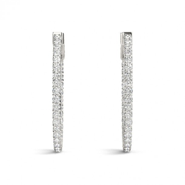 Серьги 41020-.12-32MM Lab 14K WG