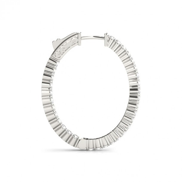 Серьги 41020-.12-32MM Lab 14K WG