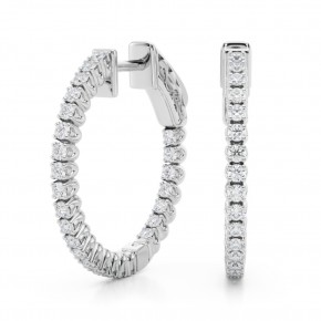 Серьги 41005-.01-20mm Lab14K WG