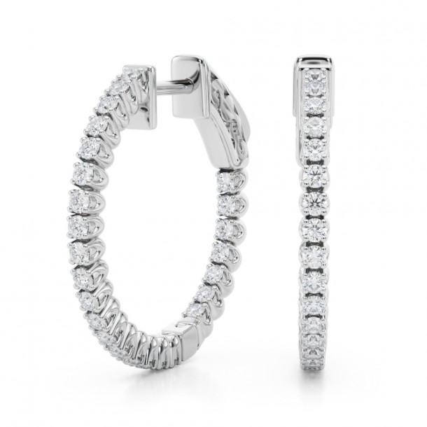 Серьги 41005-.01-20mm Lab14K WG