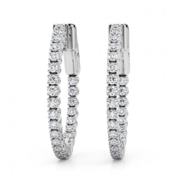 Серьги 41005-.01-20mm Lab14K WG
