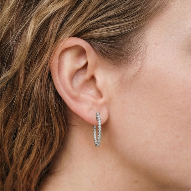 Серьги 41005-.01-20mm Lab14K WG