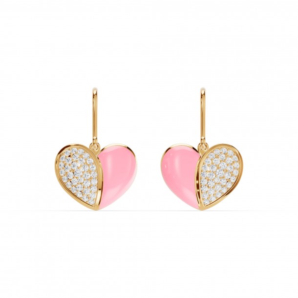 Серьги RC11101-CERM-PINK-8YEAR-NAT