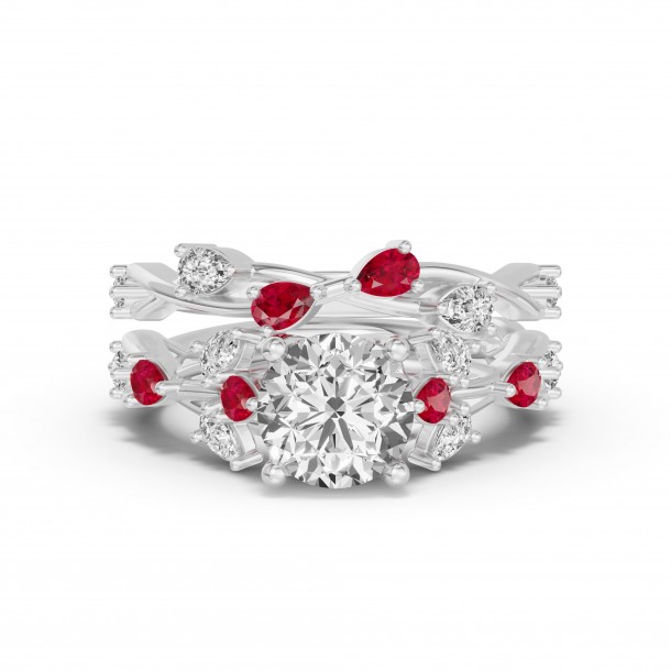 Кольцо RC10781-RUBY-4WL