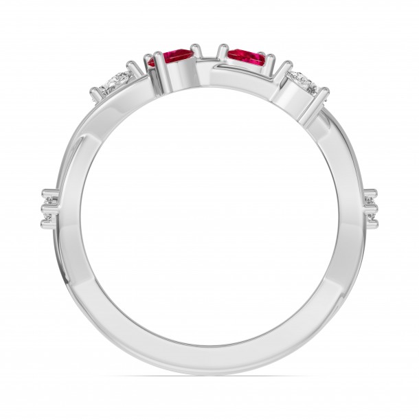 Кольцо RC10781-RUBY-4WL
