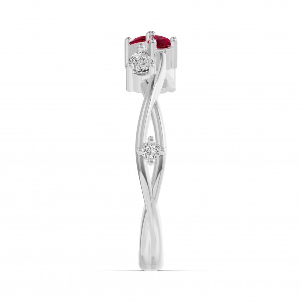 Кольцо RC10781-RUBY-4WL