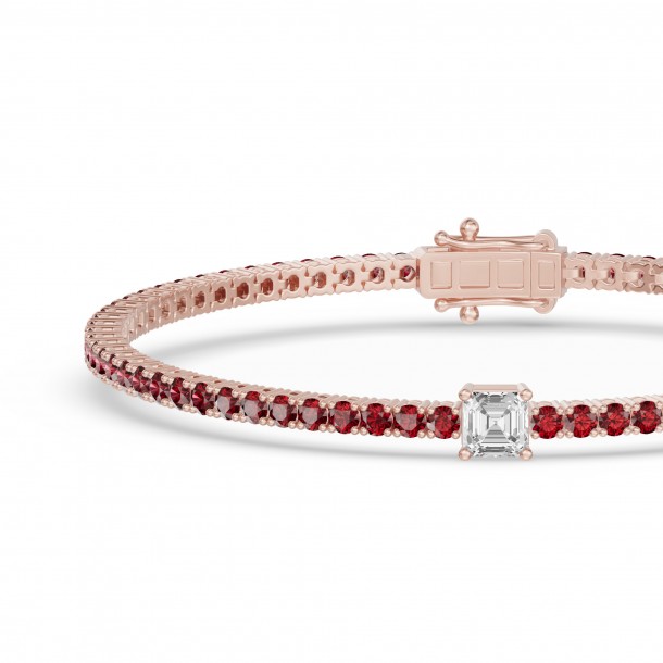 Браслет RC10590RUBY-AS-4RBR