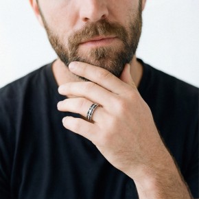 Мужское кольцо RC1278DB-PLAT