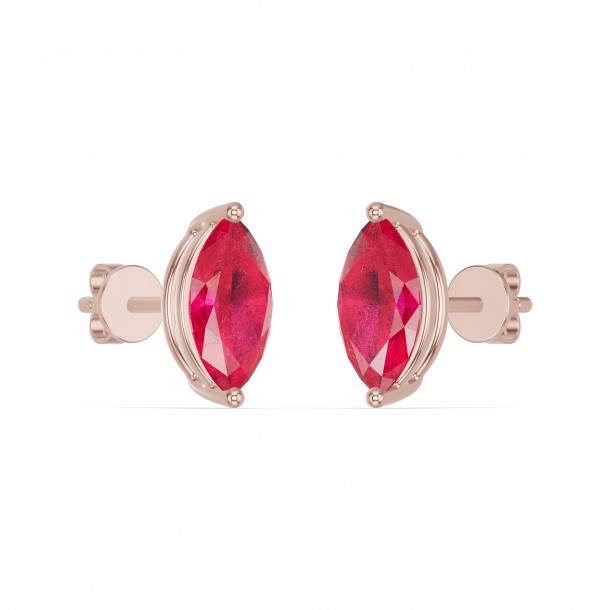 Серьги RC11020-RUBY-4REAR