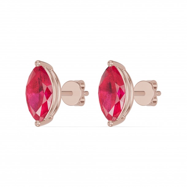 Серьги RC11020-RUBY-4REAR