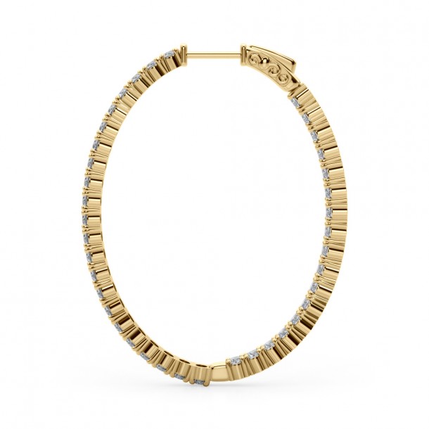 Серьги 41011-.07-46MM Nat 14K YG