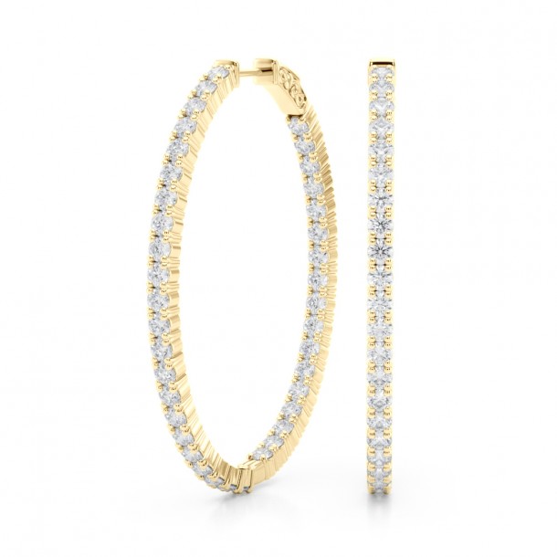 Серьги 41011-.07-46MM Nat 14K YG