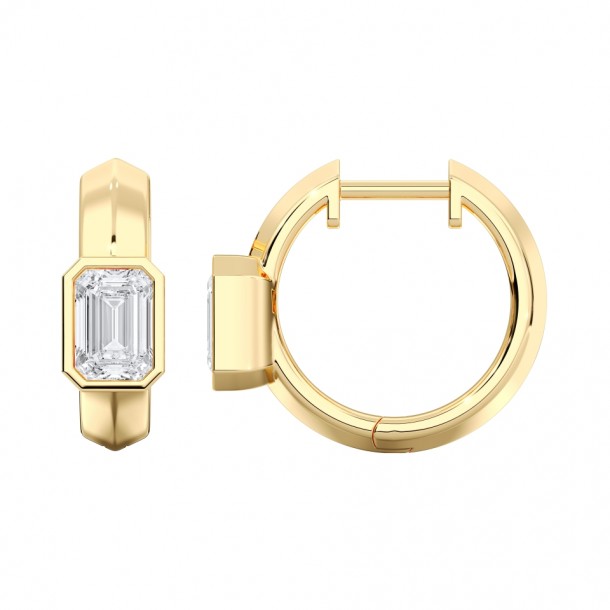Серьги KJE14356-EMR-1.00CT-YELLOW