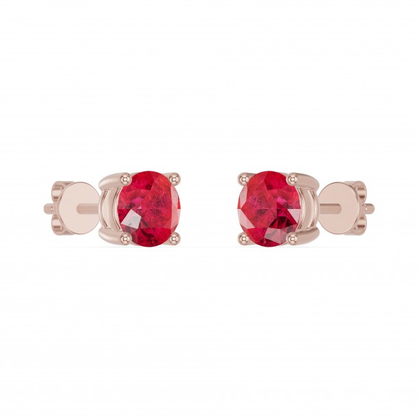 Серьги RC11023-RUBY-4REAR